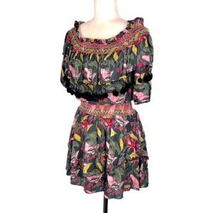 Red Carter tropical floral dress
